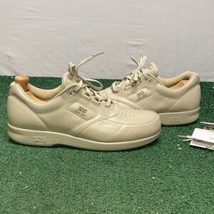 SAS Men's Cream Leather Shoes size 13 slim (OKPM-01-007)